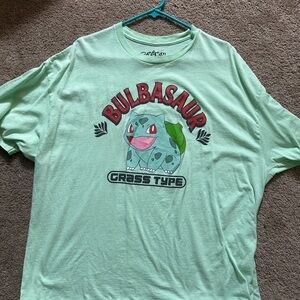 Bulbasaur Graphic adult graphic T- Light Green